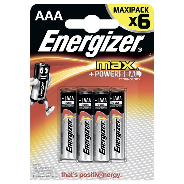 Батарейка Energizer Max AAA LR03