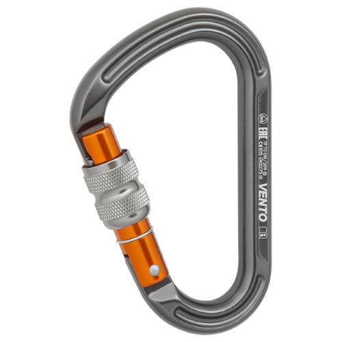 Карабин Vento Большой черный с муфтой keylock