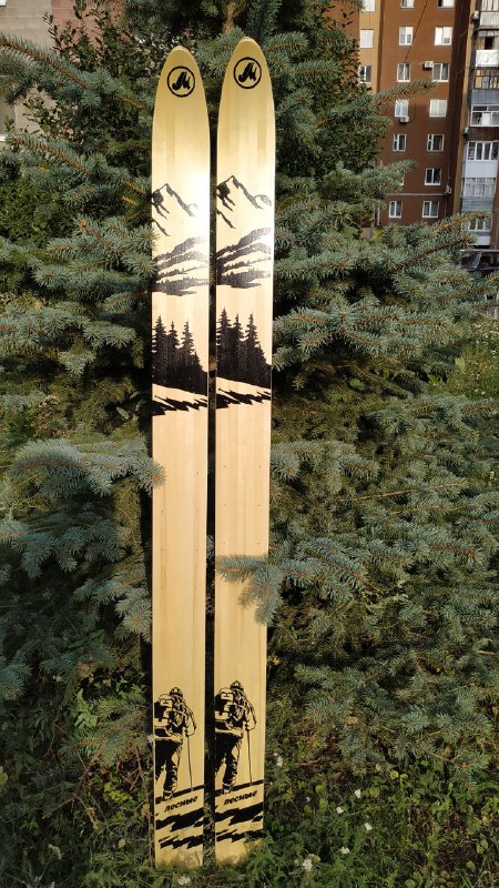 Лыжи охотничьи Лесные деревянные 165 см