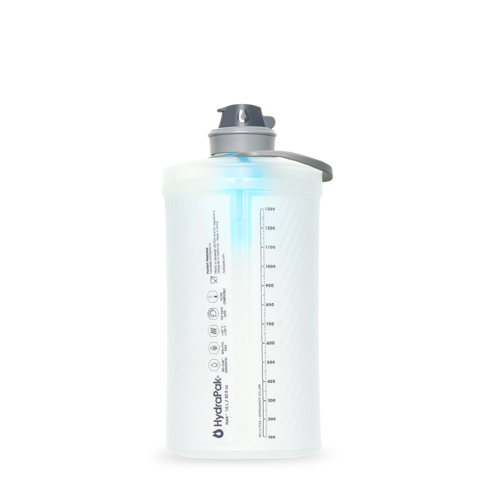 Мягкая бутылка для воды HYDRAPAK Flux Filter Kit 1,5L прозрачная с фильтром