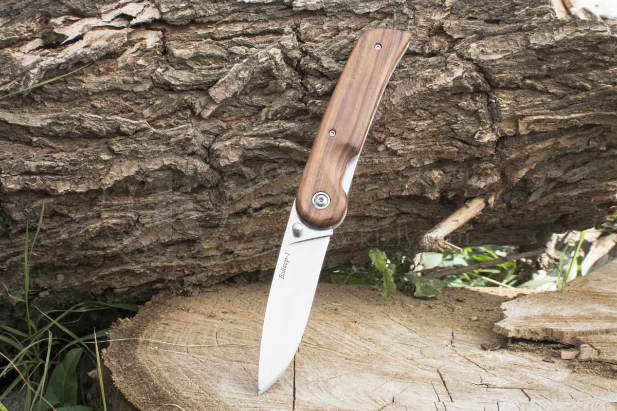 Нож складной Кизляр НСК БАЙКЕР-1 полированный, дерево, AUS-8